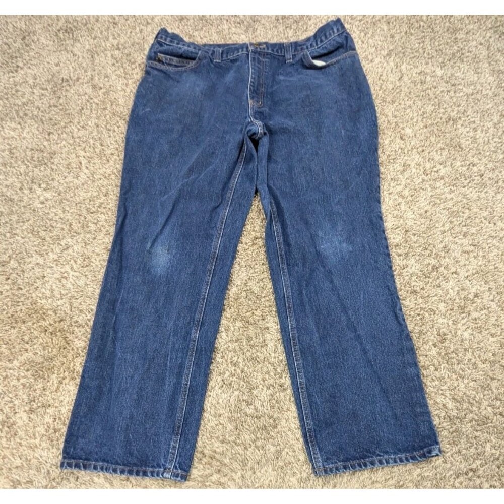 Carhartt FR Jeans Men's 40x32 Fits 38x30 Blue Flame Resistant E7FR Chippawa